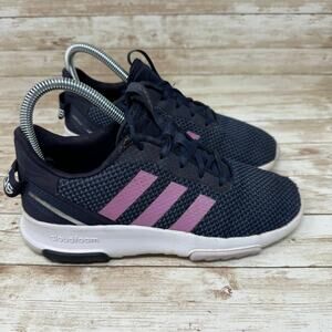 Adidas Cloudfoam Racer TR 2.0 Navy Blue Athleisure Running Shoes Girls 4